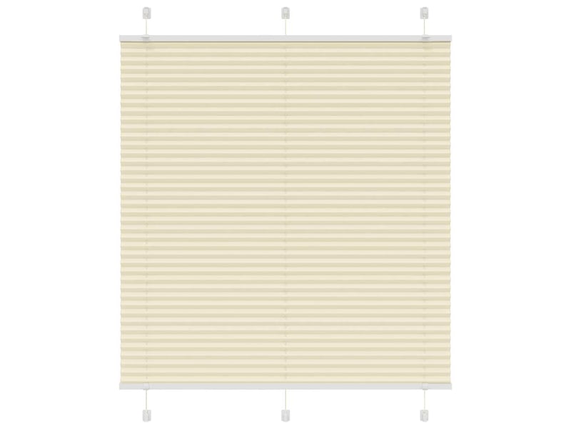  Store plissé, store de fenêtre crème 115x150cm largeur du tissu 114,4cm polyester cf46827  - Conforama B
