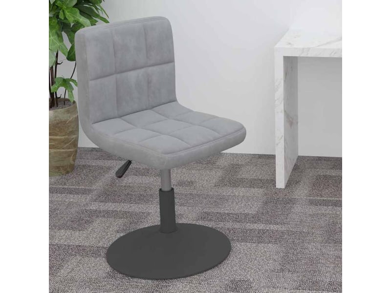  Tabouret de bar, chaise de bar pivotant gris clair velours  - Conforama B