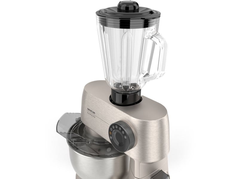  Robot multifonction 1500 w avec cuves inox 5,5 l, blender 1,5 l et hachoir 41024214 - Conforama B