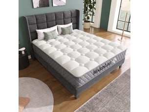 Matelas 140x200 cm <strong>OOIILLEE</strong>  <strong></strong> Ressorts ensachés + mousse soutien Medium épaisseur 20 cm