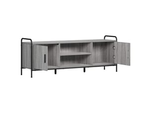Meuble tv coloris gris 133 cm <strong></strong> <strong></strong>