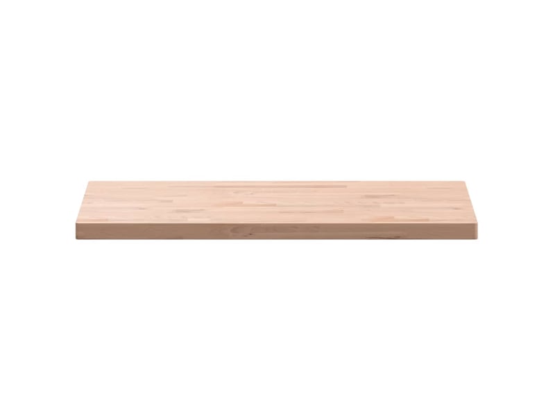  Comptoir de salle de bain, plan de travail 100x50x4 cm bois massif de hêtre cf65705  - Conforama D