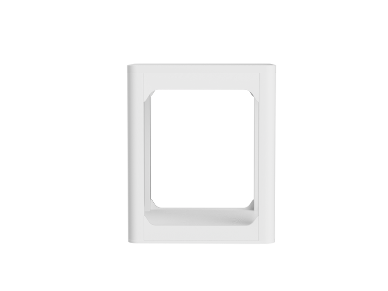 Lot de 2 tables d'appoint avec 2 niveaux en mdf blanc 50 x 40 x 60 cm W3148P487854 - Conforama B