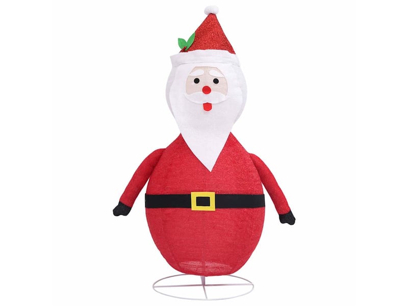 Décoration de noël figurine père noël led tissu de luxe 60 cm  - Conforama E