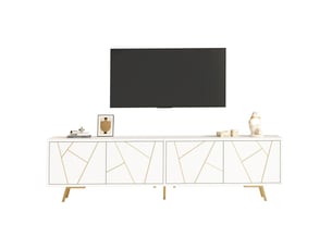 Meuble tv coloris blanc 190 cm MAISENTIEL  