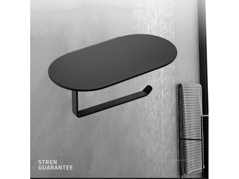  Porte-papier wc, porte papier toilette avec tablette 15cm, porte rouleau papier toilette  - Conforama C