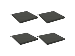 Lot de 4 coussins de siège, coussins d'assise soest 100 % polyester cf60239