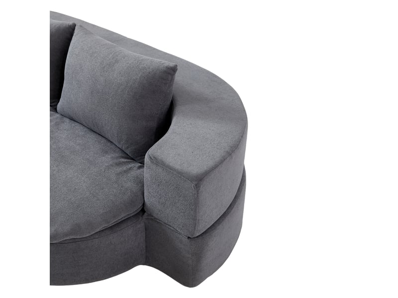  Canapé convertible, canapé-lit, 1 place, gris clair, 2 en 1, pliable, mobilier pour espace de vie, pour salon et séjour  - Conforama E