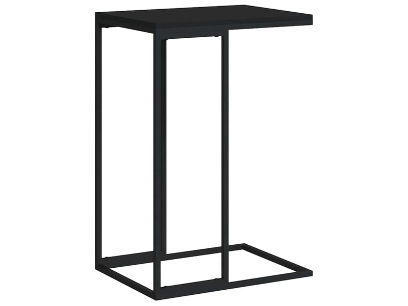  Table d'appoint | bout de canapé table basse noir 40x30x59 cm bois d'ingénierie  - Conforama A