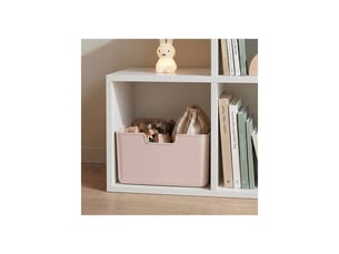 Lot 4 bacs en plastique rose 31 x 31 x 15 cm