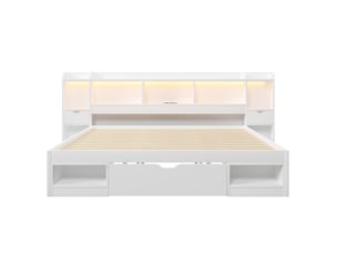 Lit 2 places 180x200 cm GUTENT   coloris blanc