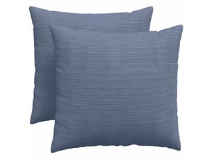 Lot de 2 coussins de canapé, coussins décoratifs bleu 50 x 50 cm cf59004