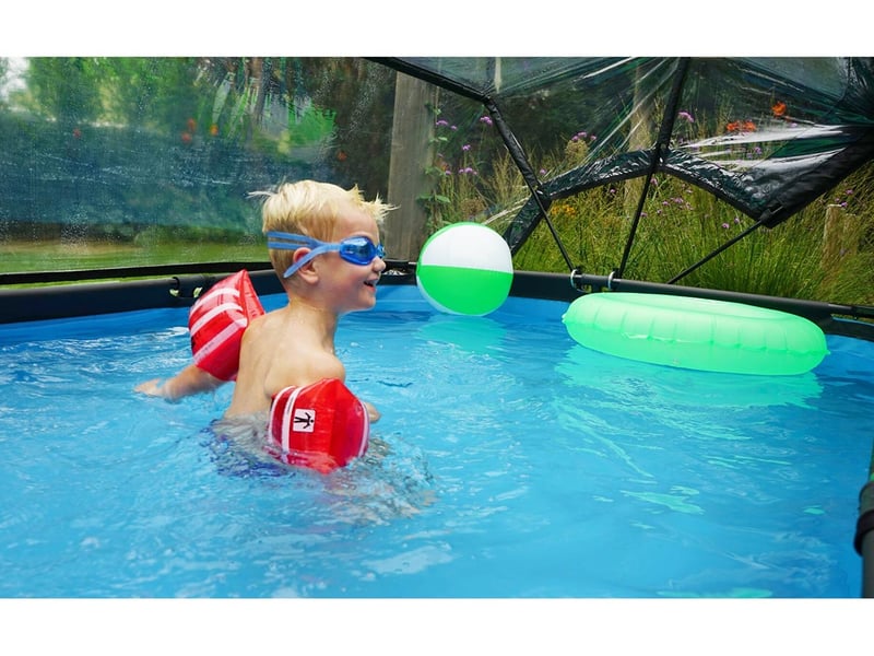 Dôme pour piscine tubulaire rectangulaire 2,20 x 1,50 m - exit toys - Conforama D