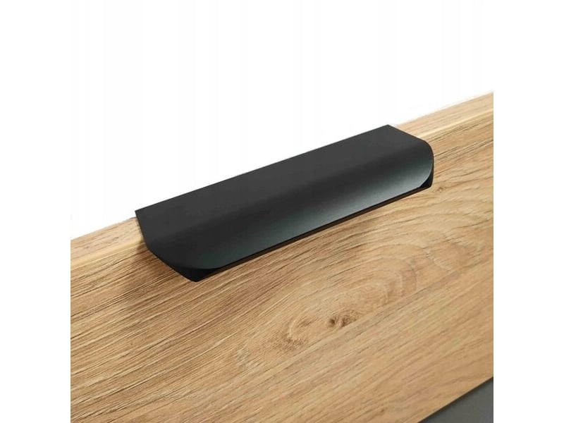  Tirette de meubles en aluminium noir mat, 276 mm  - Conforama B