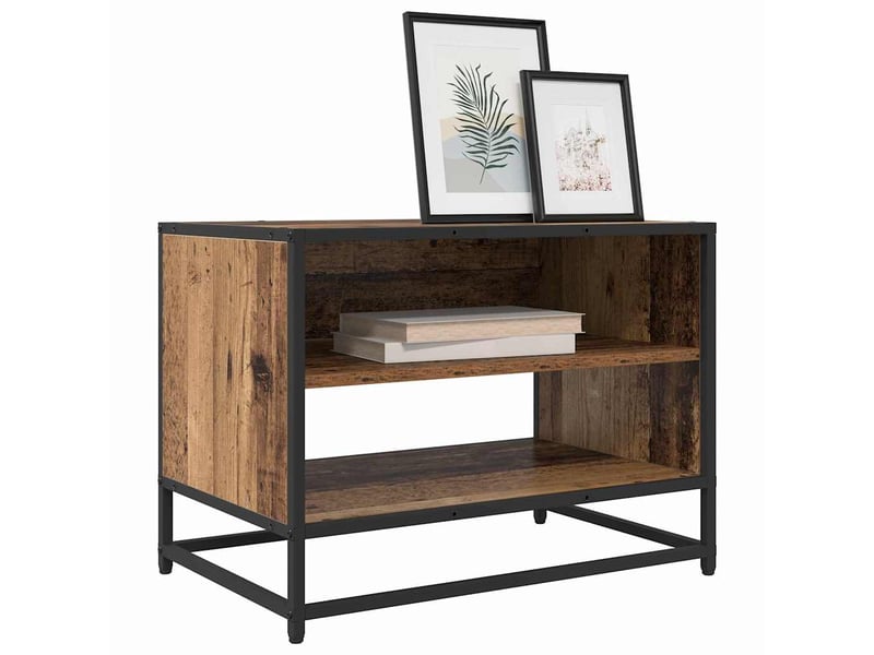  Meuble tv moderne, banc tv 61x40x46 cm bois ancien bois d'ingénierie  - Conforama C