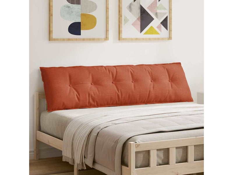  Coussin de dos, coussin de dossier rouge orange 180 x 50 cm tissu en velours côtelé cf55012  - Conforama B