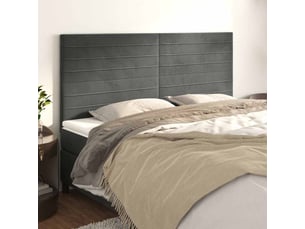 Tete de lit largeur 160 cm gris