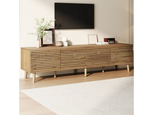 Meuble tv coloris naturel 180 cm <strong>WISHDOR</strong> <strong></strong>