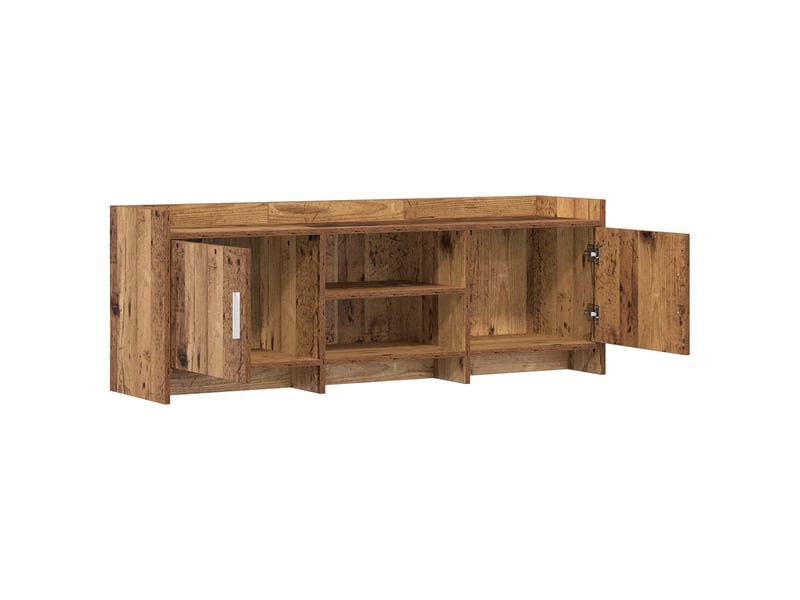 Meuble tv - banc tv - meuble de rangement 130 x 33 x 47 cm bois ancien bois d'ingénierie  - Conforama D