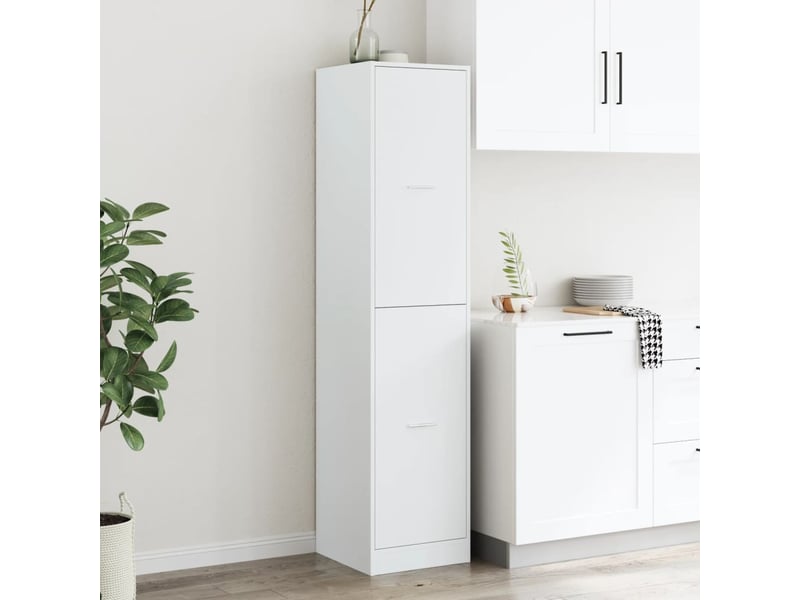 Meuble de rangement, armoire d'apothicaire blanc 40x41x174,5 cm bois d'ingénierie  - Conforama C