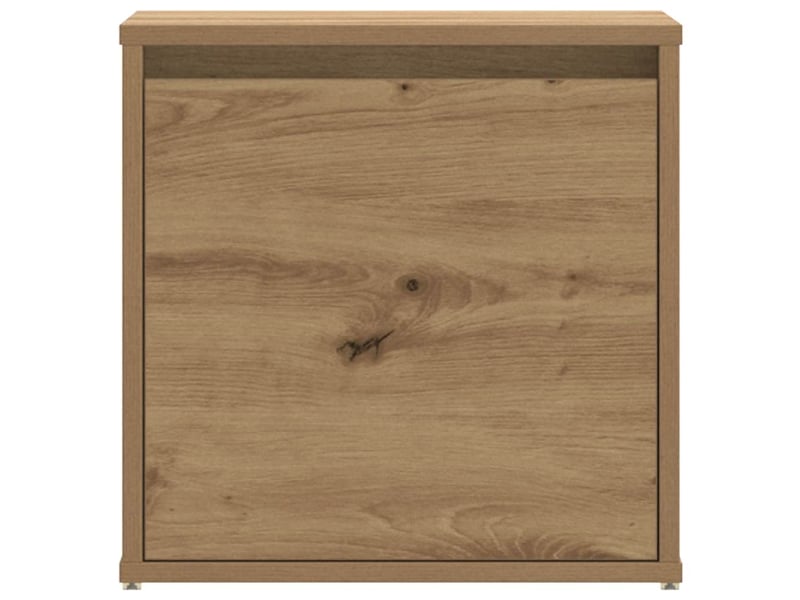  Boîte de rangement bureau chêne artisanal 40,5x40x40 cm bois d'ingénierie  - Conforama D