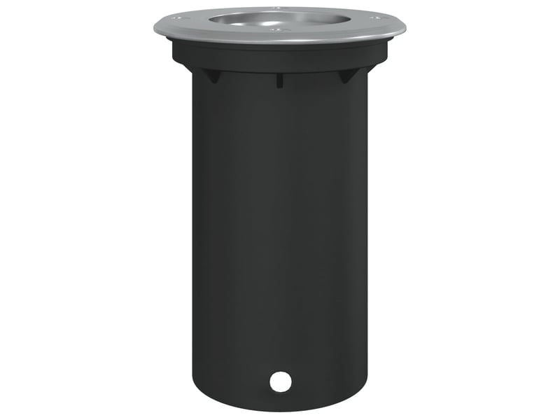  Lampe au sol d'extérieur ronde ambiance accueillante 10,5 x 14,5 cm en aluminium noir 02_0056639  - Conforama C
