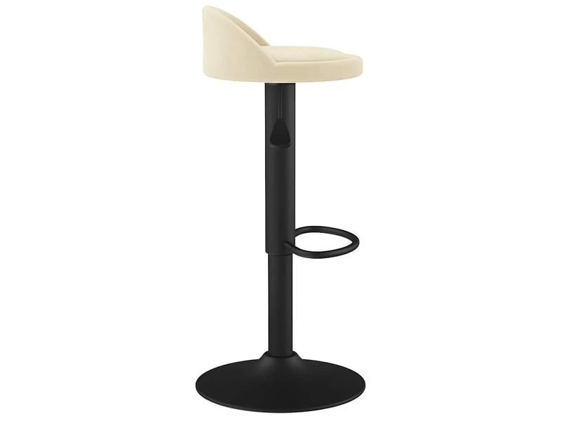  Tabouret de bar, chaise de bar crème velours shl14281  - Conforama D