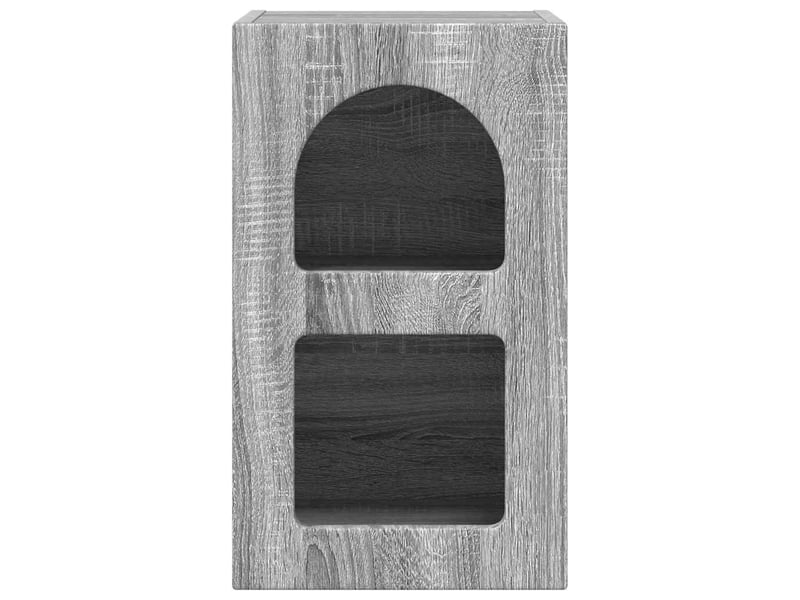  Table de chevet gris sonoma 29,5 x 33,5 x 50 cm  - Conforama D
