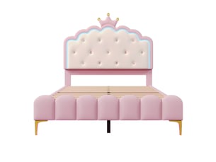 Lit 2 places 140x200 cm BEAOK   coloris rose