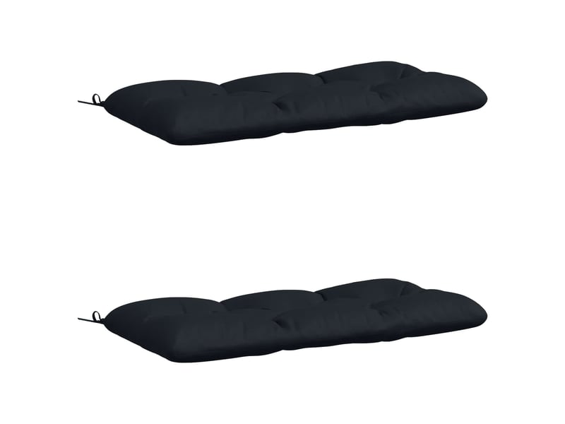 Lot de 2 coussins de banc, coussins d'assise vianen 100 % polyester bleu foncé cf57643 - Conforama A