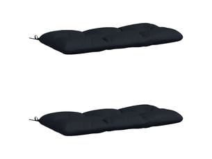Lot de 2 coussins de banc, coussins d'assise vianen 100 % polyester bleu foncé cf57643