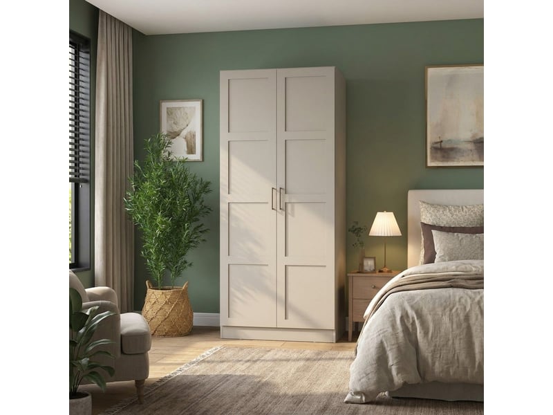  Armoire 2 portes pour chambre à coucher loft  - Conforama B