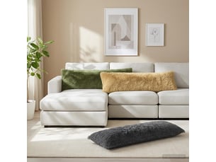 Coussin avec oreiller, coussin décoratifs heerlen gris clair 40 x 145 cm fleece pv cf50962