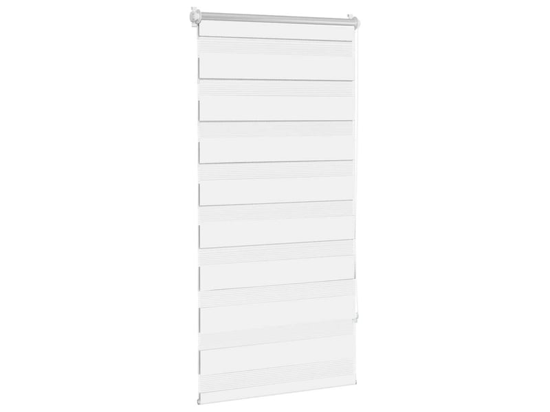  Store vénitien zébré, store de fenêtre 60,9 x 120 cm, largeur du tissu 56,7 cm, blanc cf48231  - Conforama C