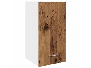 Meuble de rangement cuisine, armoire suspendue bois ancien 30x31x60cm bois d'ingénierie