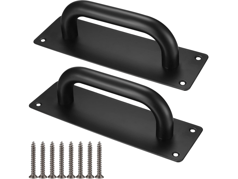 2 poignées en acier inoxydable pour portes coulissantes d'armoire, pour extérieur et jardin (200 x 65 mm)  - Conforama A