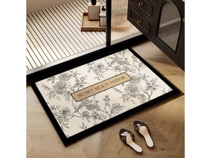 Tapis de sol de salle de bain en boue de diatomées, tapis de porte de salle de bain absorbant l'eau, tapis de sol antidérapant, résistant à la sa - multicolore