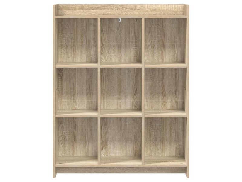  Bibliothèque, meuble de rangement salon chêne sonoma 87,5 x 30 x 111 cm bois d'ingénierie  - Conforama D