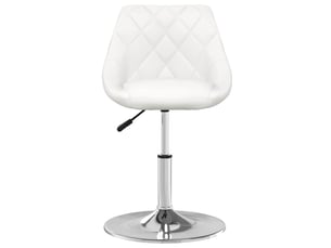 Tabouret de bar, chaise de bar blanc similicuir shl28343