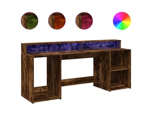 Bureau gaming 200 cm coloris multicolore