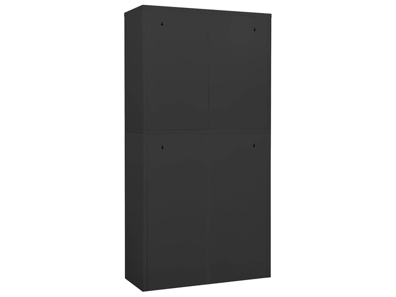  Armoire de bureau, rangement de bureau anthracite 90x40x180 cm acier  - Conforama E
