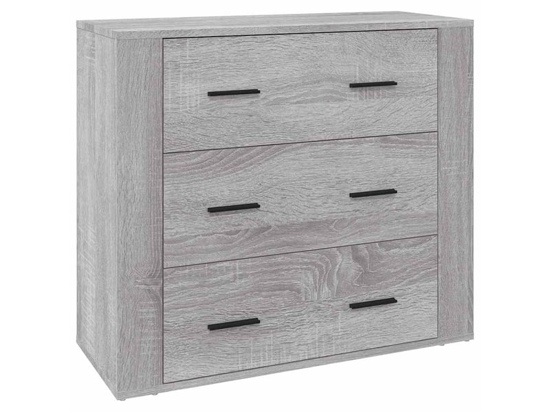  Buffet - bahut - meuble de rangement sonoma gris 80x33x70 cm bois d'ingénierie  - Conforama A