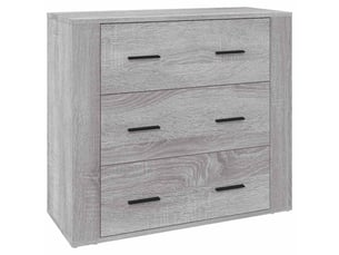Buffet - bahut - meuble de rangement sonoma gris 80x33x70 cm bois d'ingénierie