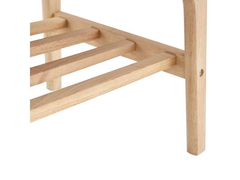  Table basse avec rangement 100 cm bois massif structure à deux niveaux très grand rangement  - Conforama D