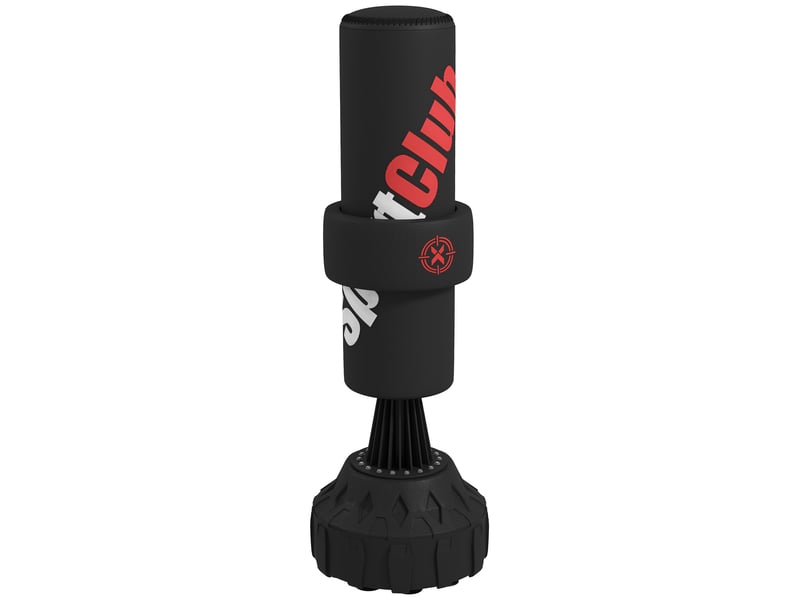 Sac de boxe sur pied autoportant cible réglable en hauteur, avec ventouses, équipement boxe - Conforama B