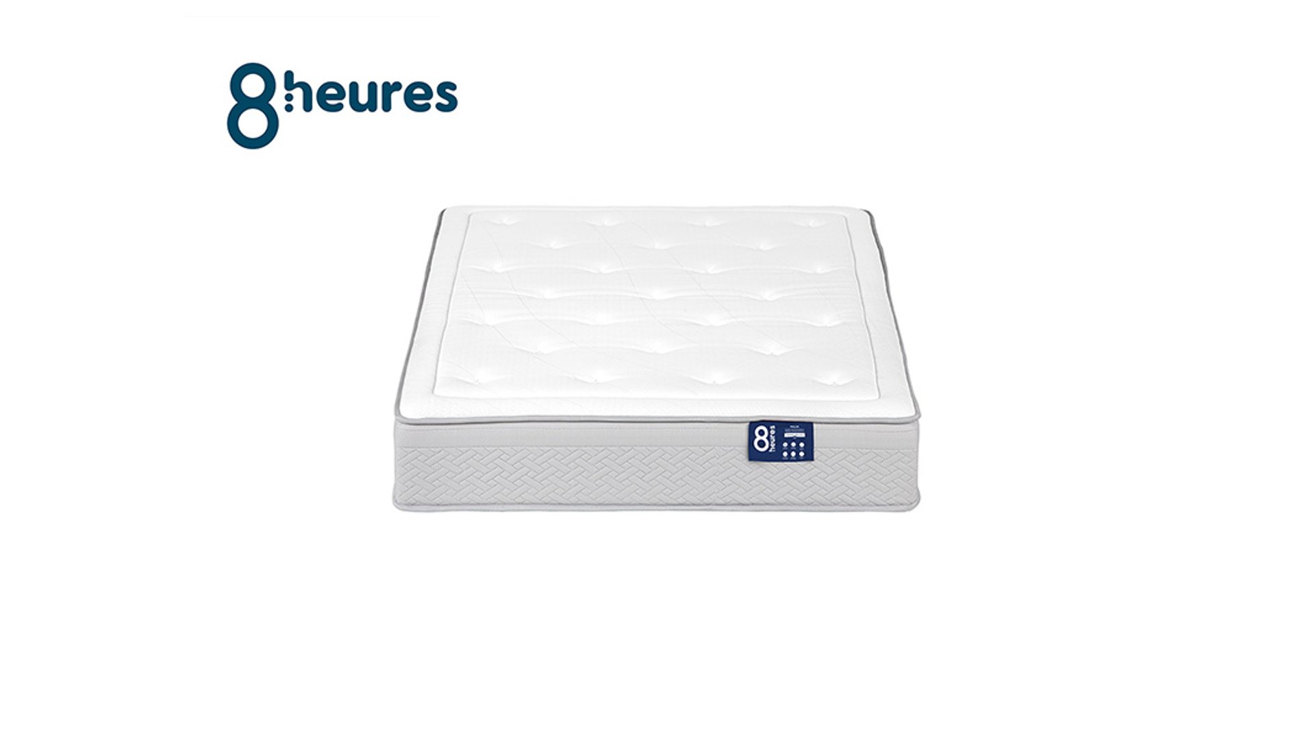 MATELAS RESSORTS + MÉMOIRE DE FORME 120X190 CM 8 HEURES MALIN