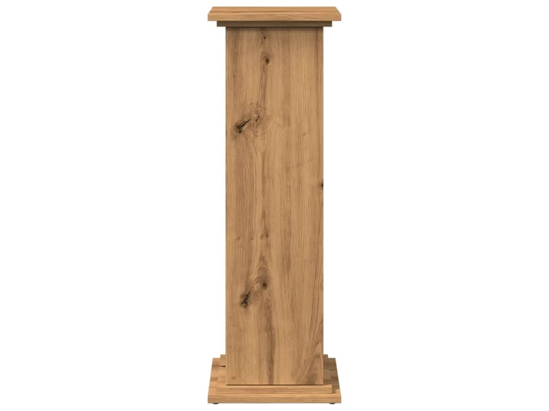  Piédestal avec rangement fonctionnel 31 x 30 x 90 cm design moderne trois niveaux en bois d'ingénierie chêne artisanal 02_0050538  - Conforama B