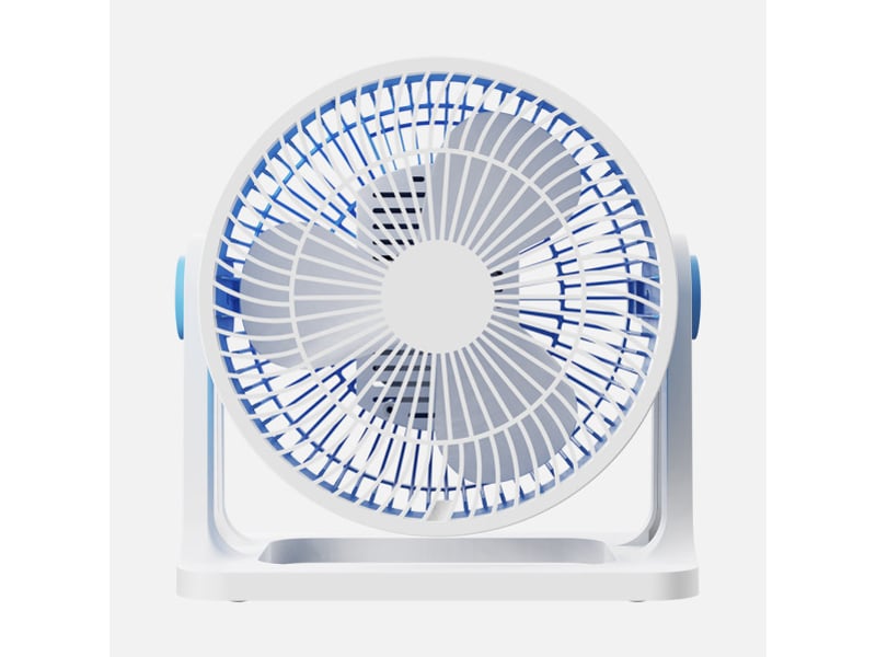 Ventilateur de table fabrilamp funchal bleu 32 w 3 vitesses orientable 24 × 25 × 15,5 cm 260971008 - Conforama C