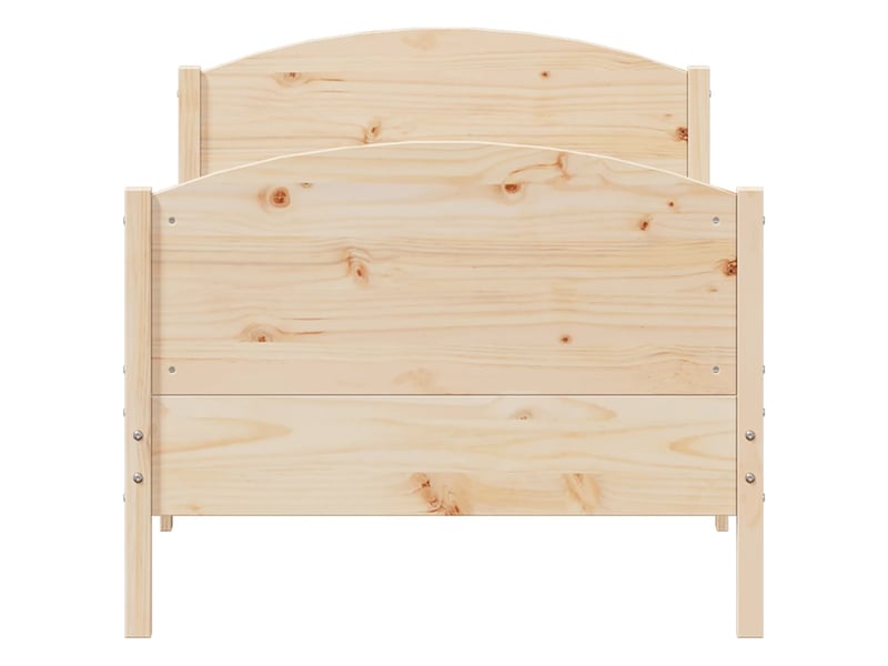  Lit simple- lit adulte -  cadre de lit sans matelas 90x190 cm bois de pin massif  - Conforama C
