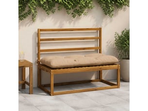 Lot de 2 coussins de banc, coussins d'assise vianen 100 % polyester sable cf57669